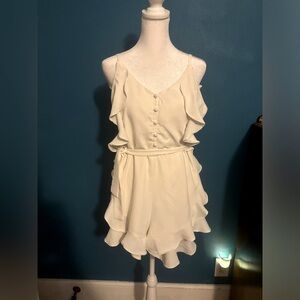 White Boutique Romper - Size Medium